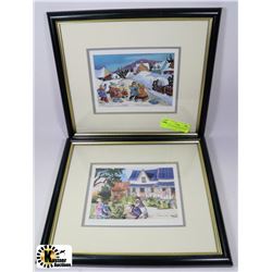 PAIR OF LITHOGRAPHS BY PAQUIN