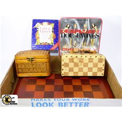 FLAT OF GAMES INCL. NEW DESPERATE HOUSEWIVES,TAROT