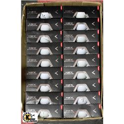 FLAT OF CALLAWAY RECLAIMED GOLF BALLS HEX CHROME