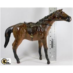 HORSE WITH SADDLE FIGURINE