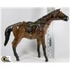 Image 1 : HORSE WITH SADDLE FIGURINE
