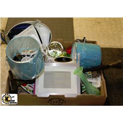 FLAT OF ASSORTED HOUSEHOLD DECOR