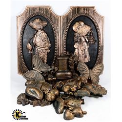 BOX OF COPPERCRAFT INCLUDING SUN BONNETS SET