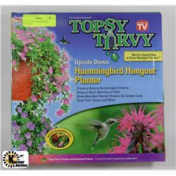 TOPSY TURVY HUMMINGBIRD PLANTER