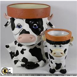 BOX WITH BESSIE THE COW 7" POT AND MINI BESSIE