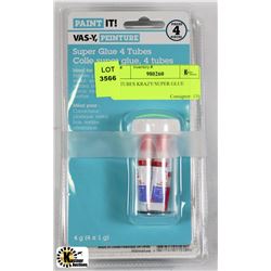 16 TUBES KRAZY/SUPER GLUE
