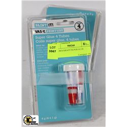 16 TUBES KRAZY/SUPER GLUE