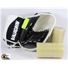 Image 1 : VAUGHN GOALIE GLOVE WITH 2 PACKS OF SIX ROLLS