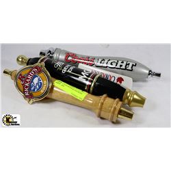 COLLECTION OF FOUR ASSORTED BEER TAPS