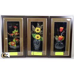 3PCS FLOWER AND VASE SET