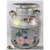 Image 1 : DECORATIVE PAINTED CREAM CAN