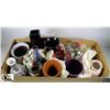 Image 1 : BOX OF DECORATIVE VASES INCLUDING METEXA