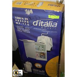 NEW CABINET, IRONING BOARD & SHIRT HANGER