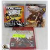 Image 1 : LOT OF NEW 3 PS3 GAMES INCLUDING TONY HAWK,SHRED,