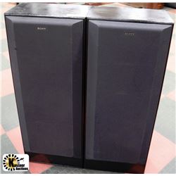 PAIR OF LARGE SONY TOWER SPEAKERS