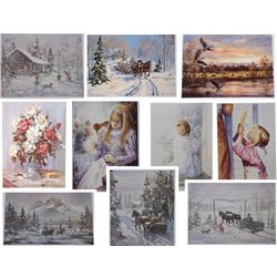 10 ASSORTED G.JARVIS AND M. ILLES PRINTS