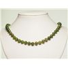 Image 1 : #8-CANADIAN NEPHRITE JADE BEAD NECKLACE W/COA