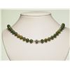 Image 2 : #8-CANADIAN NEPHRITE JADE BEAD NECKLACE W/COA