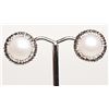 Image 1 : #10-FRESHWATER PEARL W/ CRYSTAL ACCENTS EARRINGS