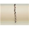 Image 2 : #22-.925 SILVER DIAMOND BRACELET W/COA