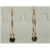 Image 1 : #29-14KT GOLD BLACK DIAMOND EARRINGS W/COA