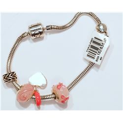 #31-STERLING SILVER PANDORA  STYLE BRACELET (24GM)