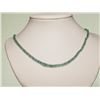 Image 1 : #42-14KT GOLD CLASP EMERALD NECKLACE W/COA