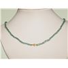 Image 2 : #42-14KT GOLD CLASP EMERALD NECKLACE W/COA