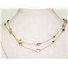 Image 1 : #43-.925 SILVER & GOLD PLATED GEMSTONES NECKLACE
