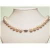 Image 2 : #44-.925 SILVER CLASP PEARL NECKLACE W/COA