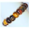 Image 1 : #47-GENUINE TIGER EYE BRACELET FLEXIBLE SIZE