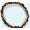 Image 2 : #47-GENUINE TIGER EYE BRACELET FLEXIBLE SIZE