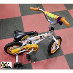 HUFFY KIDS BMX BIKE WITH TRAINING WHEELS BB8