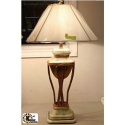 GREEN MARBLE STYLE TABLE LAMP