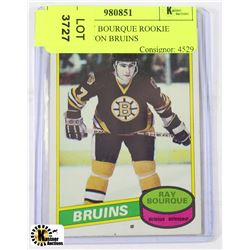 1980-81 RAY BOURQUE ROOKIE CARD BOSTON BRUINS