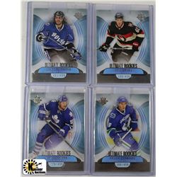 UPPERDECK LIMITED ROOKIE CARDS X4