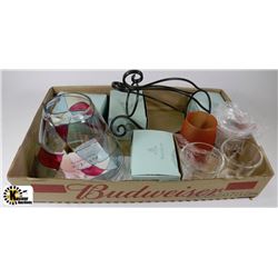 FLAT OF NEW PARTYLITE AUTUMN FIRE,CLARITY,LOTUS