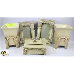 FLAT WITH JEWELLERY BOX, PLANTERS, PICTURE FRAMES