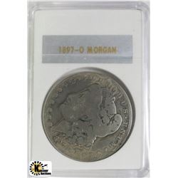 Z) 1897 O-MORGAN SILVER ONE DOLLAR