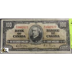 1937 ONE HUNDRED DOLLAR BANKNOTE