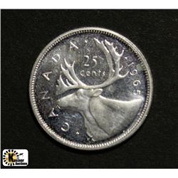 1965 CANADIAN 25 CENT PIECE