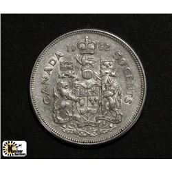1962 CANADIAN 50 CENT PIECE
