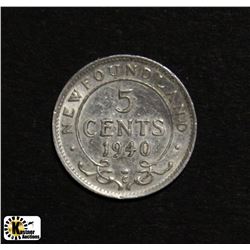 1940 NEWFOUNDLAND SMALL NICKEL