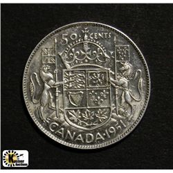 1951 CANADIAN 50 CENT PIECE