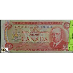 1975 CANADIAN FIFTY DOLLAR BANKNOTE