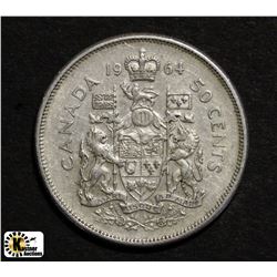1964 CANADIAN 50 CENT PIECE