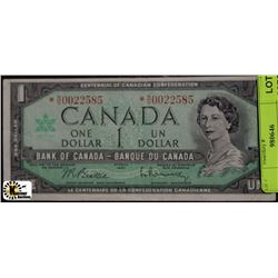 CENTENNIAL ONE DOLLAR BANKNOTE ASTERISK ON