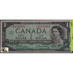 CENTENNIAL ONE DOLLAR BANKNOTE ASTERISK ON