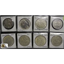 COLLECTION OF TEN ASSORTED WORLD COINS
