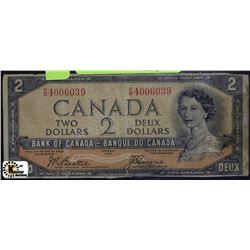 1954 TWO DOLLAR "DEVILS FACE" BANKNOTE